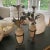 Tan Antique French Tole Flowers in Pottery Urns- Pair For Sale - Image 8 of 9