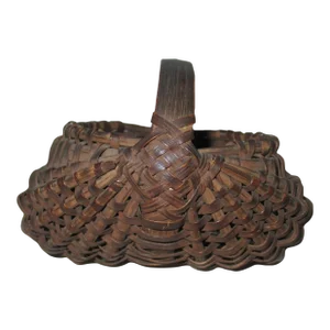 Antique Early American Miniature Buttocks Basket