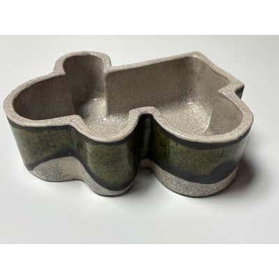Trudi Battershall Modern Ceramic Decorative Box with Crackle-Glaze For Sale - Image 4 of 9