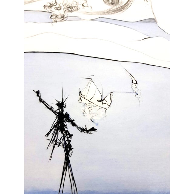 Early 21st Century Salvador Dali - Flung out like - Original Signed Engraving 1974 For Sale - Image 5 of 11