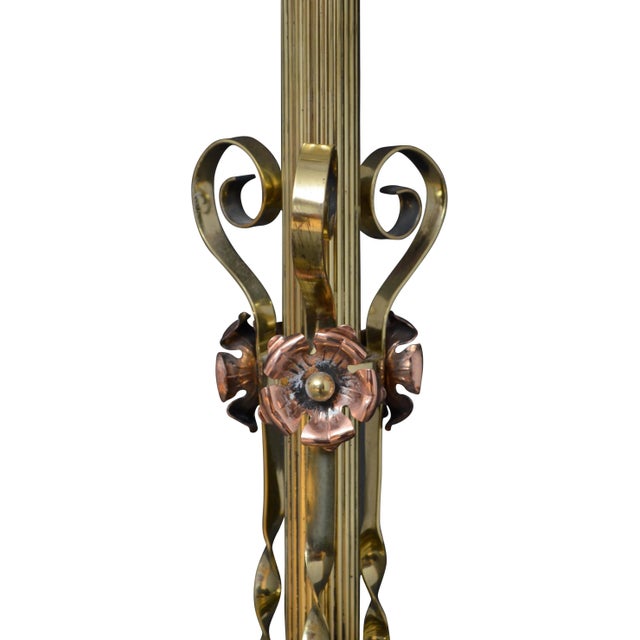 Art Nouveau Floor Standard Lamp For Sale - Image 6 of 10