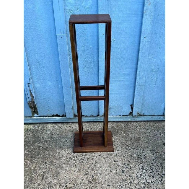Mid 20th Century Tall Mid Century Modern 6-Bottle Solid Teak Wine Rack For Sale - Image 5 of 6