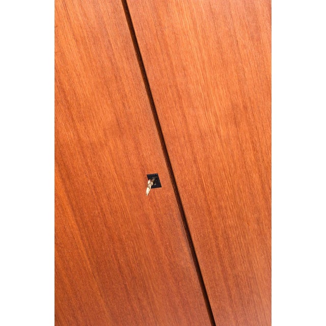 Mid-Century Scandinavian Four-Door Wardrobe in Teak, France, 1960s For Sale - Image 13 of 18
