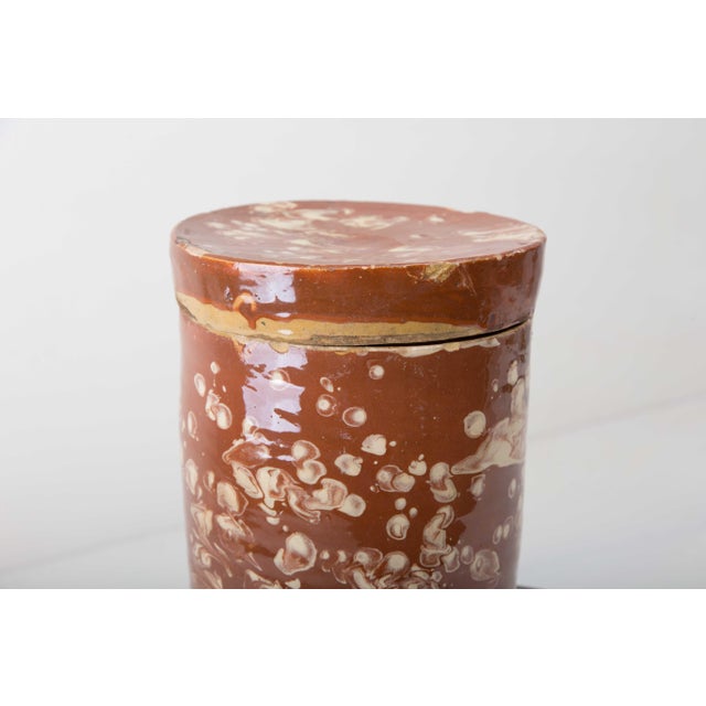 Exquisite, handcrafted ceramic from Apulia, Italy. Originally used as a storage vessel, it also makes a decorative vase....