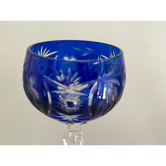 Modern Grape Wine Glass in Cobalt Blue by Römer for Nachtman,n 1970s For Sale - Image 3 of 7