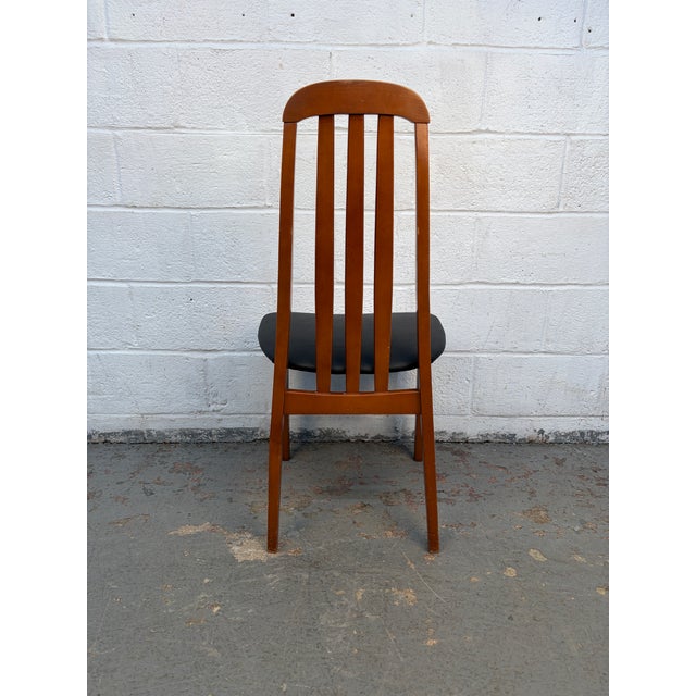 Brown Set of Ten Mid-Century Modern Slat-Back Dining Room Chairs For Sale - Image 8 of 13