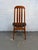 Brown Set of Ten Mid-Century Modern Slat-Back Dining Room Chairs For Sale - Image 8 of 13