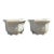 Vintage Asian Chinoiserie Cast Concrete Planters - A Pair For Sale