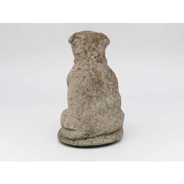 1970s Composite Stone Bull Dog Garden Ornament, England 1970s For Sale - Image 5 of 9