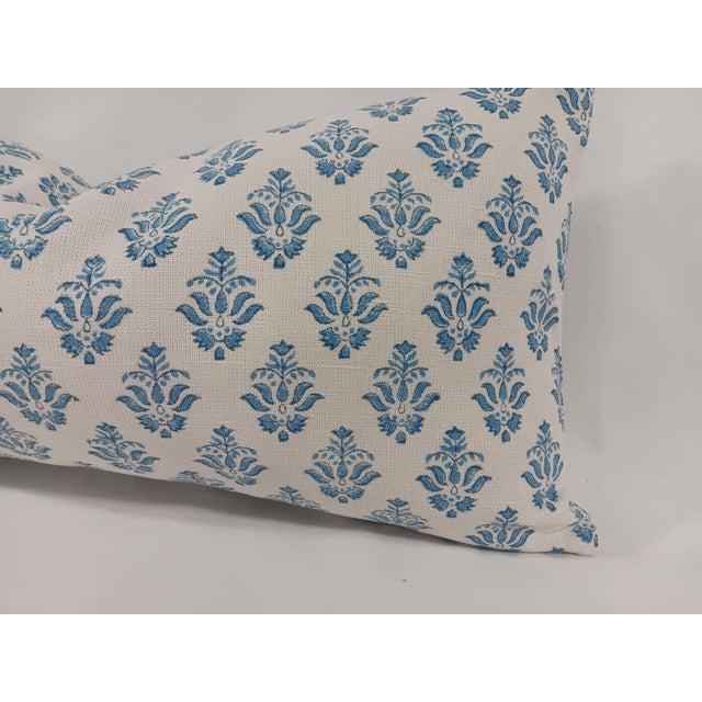 Gp and J Baker "Thornham" in Indigo Down Filled Pillow For Sale - Image 4 of 5