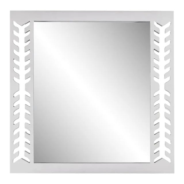 Fleur Home Audubon Spruce Square Mirror in Graytint, 36x36 For Sale
