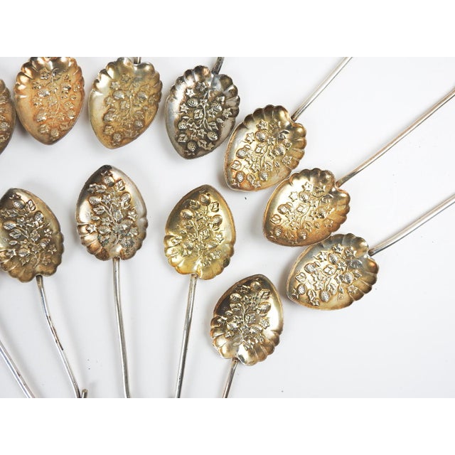 Vintage Silverplate Berry Spoons - Set of 18 For Sale In Seattle - Image 6 of 6