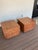 Wood 1970s Burl Wood Cube Side Tables, a Pair For Sale - Image 7 of 10