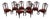 Set of 8 Drexel Mahogany Dining Chairs For Sale