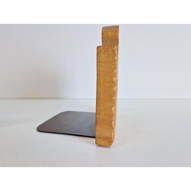 Vintage Wood Bird Handmade Bookends, Set of 2 For Sale - Image 13 of 15