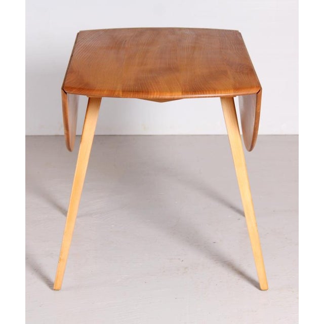 Mid-Century Ercol Drop-Leaf Beech Dining Table, 1960s For Sale - Image 13 of 13