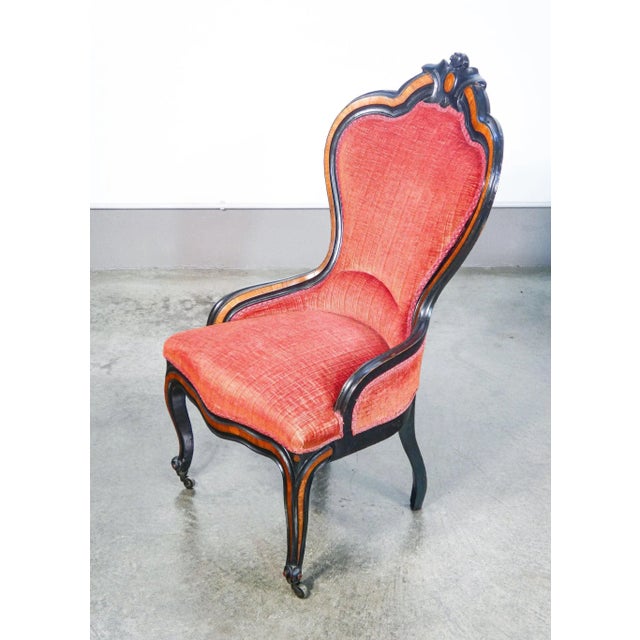 Set of 19th Century Louis Philippe Walnut Armchairs For Sale - Image 4 of 12