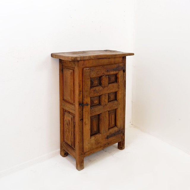 Rustic Rural Decoration - Antique furniture Measures : 74x35cm H:97cm This small, rustic solid wood storage unit features...