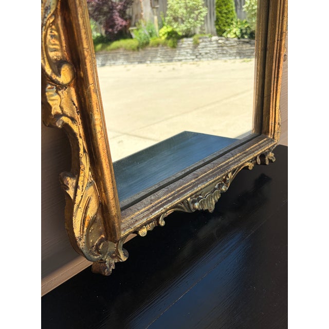Mid-Century Italian Neoclassical Giltwood Mirror For Sale - Image 9 of 13