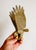 Brass Vintage Brass Eagle in Flight Sculpure of Finial Piece For Sale - Image 8 of 8