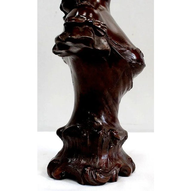 Bronze Woman with Hat by Meslais, Early 20th Century For Sale - Image 14 of 18