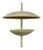 Modern 4 Light Brass Pendant Light Fixture For Sale