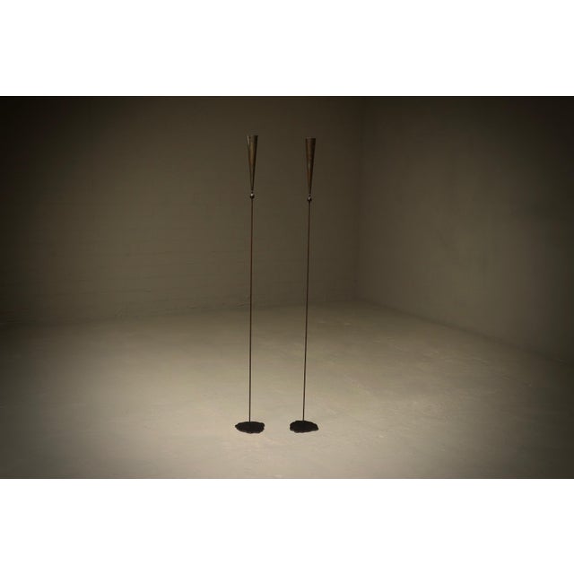 Brutalist Copper Candleholders by Pieter Spruyt, 1980s, Set of 2 For Sale - Image 6 of 9