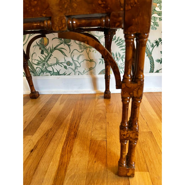 Early to Mid 20th Century Anglo-Chinese Faux Tortoiseshell Lacquer Pagoda Armchair For Sale - Image 10 of 15