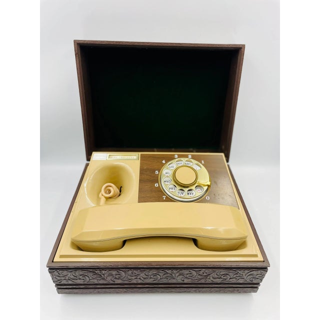 Vintage "DecoTel" Boxed Rotary Executive Desk Phone Chairish