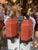 Vintage Pair of Orange Chinoiserie Ceramic Table Lamps Newly Wired For Sale - Image 12 of 12