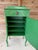 Wood Vintage Custom Painted Tropical Leopard Cabinet With Lion Pull For Sale - Image 7 of 12