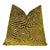 Gold Maze Velvet Throw Pillow With Feather Down Insert For Sale