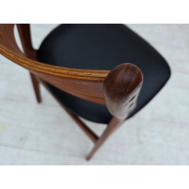 Black Danish Dining Chairs from Erik Buck, 1960s, Set of 4 For Sale - Image 8 of 18