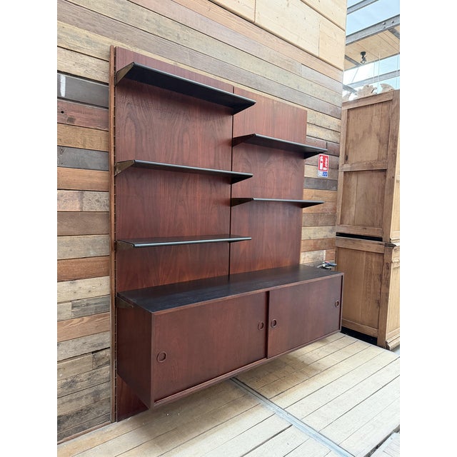 Scandinavian Wooden Shelf, 1960s For Sale - Image 10 of 10