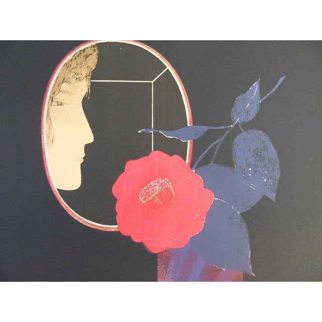 Pierre GARCIA-FONS (1928-2016) Woman with a Rose Original color lithograph Signed in pencil Limited edition of 120 (the...