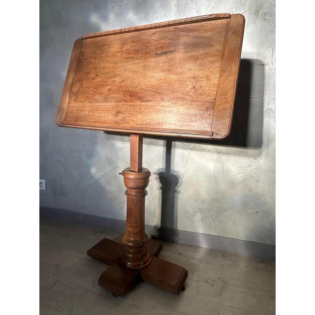 Walnut Lectern, 1890s For Sale - Image 12 of 16