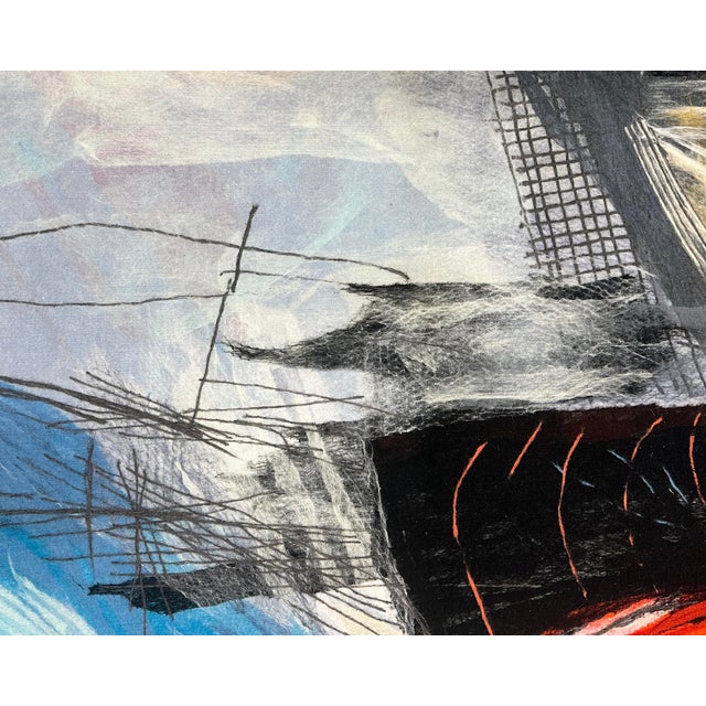 Late 20th Century “Torso in Tension” Soft Painting Tapestry by Calman Shemi For Sale - Image 5 of 9