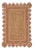 Scallop Jute Light PInk Hand Made Rug - 2'x3' For Sale