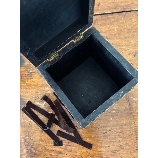 Tessellated Bone Trinket Box - Maitland-Smith Basketweave 6” Square For Sale - Image 9 of 12