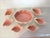 Darling Coastal Pink & White Ceramic Bowl Set- 7 Pieces For Sale - Image 9 of 9