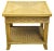 Wood Braxton Culler Bamboo Glass Top Table For Sale - Image 7 of 7