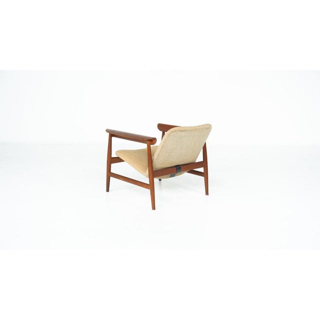 Beige Teak Model Bo-118 Lounge Chair by Finn Juhl for Bovirke, 1950s For Sale - Image 8 of 18