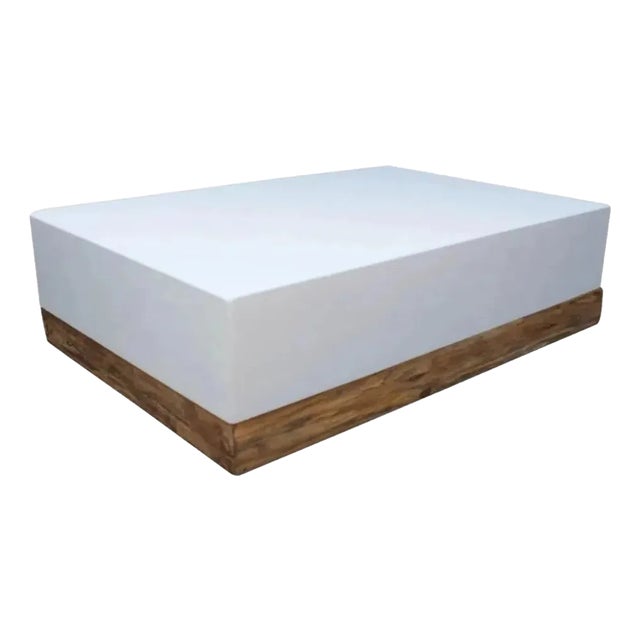 Artesia Bodhi Outdoor White Rectangular Coffee Table For Sale