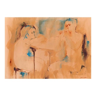 'The Young Flute Player' by Julio Castillo, Music, Woodwind Instrument For Sale