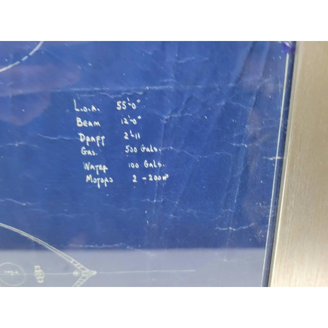 American Original Yacht Blueprint of an Eldredge-McInnis 55-Foot Express Cruiser Yacht For Sale - Image 3 of 11