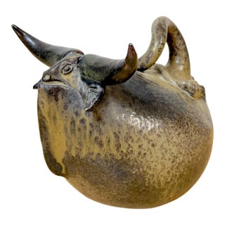 Jorge Mealha (1934–2021) Sculptural Steer / Bovine Form Portugal, late 20th C. For Sale