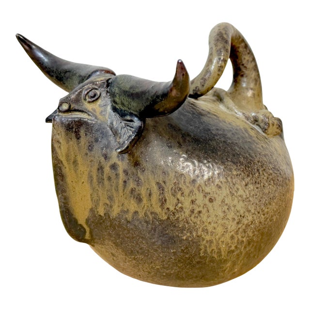 Jorge Mealha (1934–2021) Sculptural Steer / Bovine Form Portugal, late 20th C. For Sale