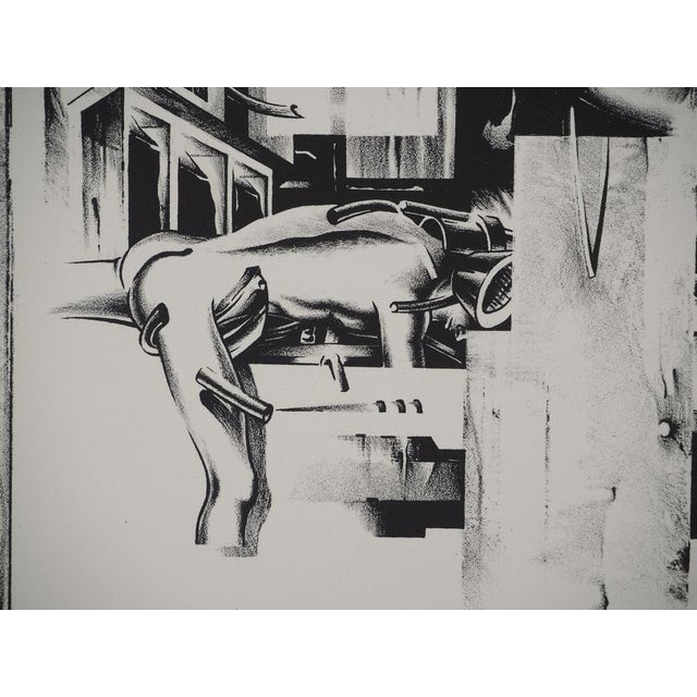 Francisco Melo, Dystopie scientifique (Nude), Lithograph For Sale - Image 4 of 8