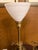 1950s Pair Vintage Stiffel Brass Oil Lamp Style W/ Milk Glass Hollywood Regency Table Lamps W/ Additional Original Shades For Sale - Image 5 of 15