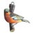 Austrian Folk Art Carved Wood Bird #69, 1930s For Sale